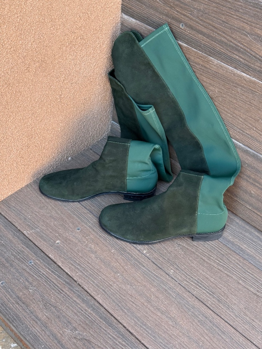 Stuart Weitzman Forrest Green 5050 suede boot size 7.5